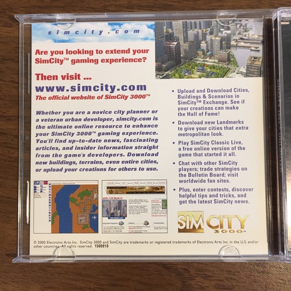 Sim City 3000 Unlimited Video Game for Windows 95 or 98 - Picture 6 of 11